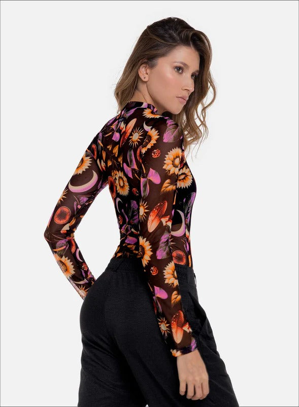 Body sublimado en tela semi transparente - PRECIO ESPECIAL