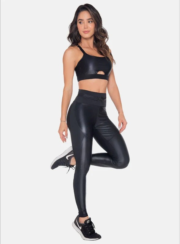LEGGINS DEPORTIVO POLIAMIDA APARIENCIA CUERO - PRECIO ESPECIAL
