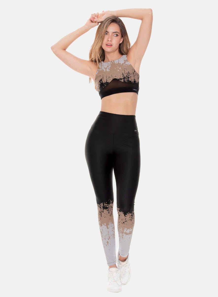 LEGGINS DEPORTIVO  POLIAMIDA JACQUARD - PRECIO ESPECIAL